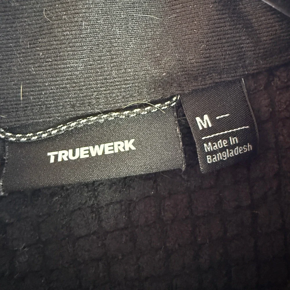 Truewerk Technical Workwear Vest Mens M Soft‎ Shell Fleece Lined Black